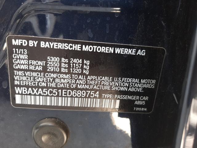 Photo 9 VIN: WBAXA5C51ED689754 - BMW 535D 