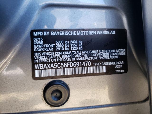 Photo 9 VIN: WBAXA5C56FD691470 - BMW 5 SERIES 