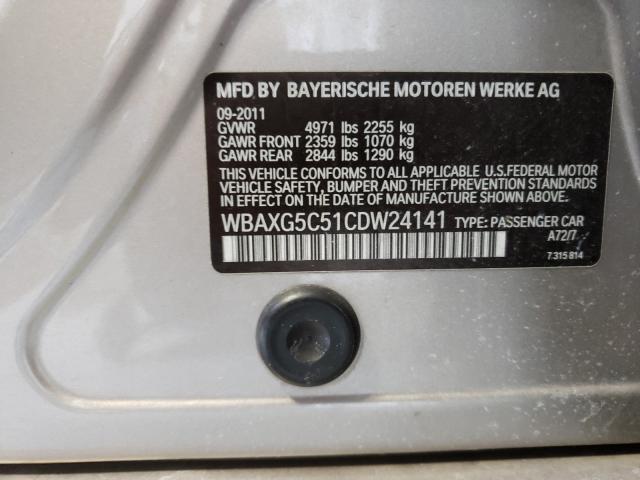 Photo 9 VIN: WBAXG5C51CDW24141 - BMW 528 I 