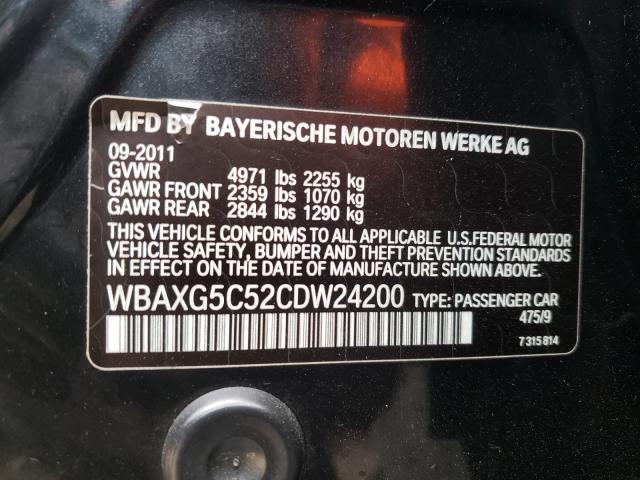 Photo 9 VIN: WBAXG5C52CDW24200 - BMW 528 I 