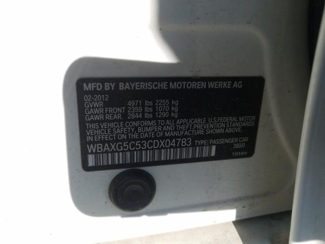 Photo 9 VIN: WBAXG5C53CDX04783 - BMW 528 I 