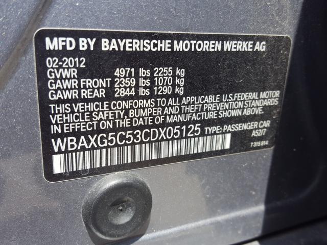 Photo 9 VIN: WBAXG5C53CDX05125 - BMW 528 I 