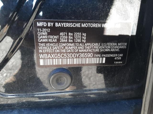 Photo 11 VIN: WBAXG5C53DDY36590 - BMW 5 SERIES 