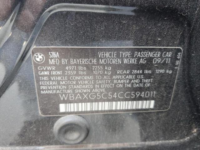 Photo 11 VIN: WBAXG5C54CC594011 - BMW 528 I 