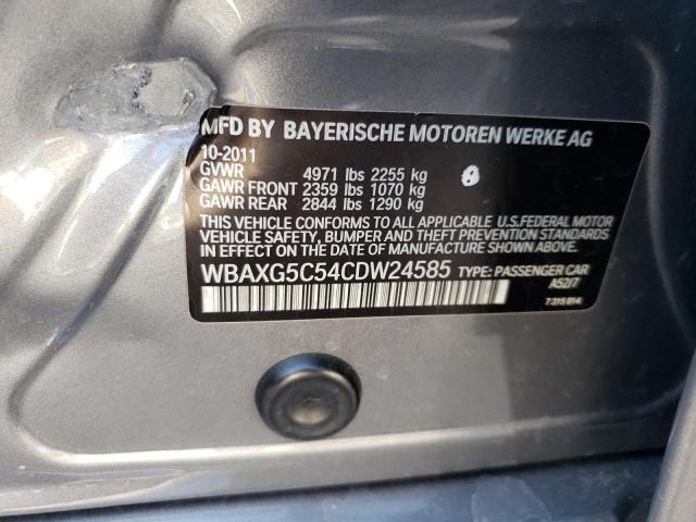 Photo 11 VIN: WBAXG5C54CDW24585 - BMW 5 SERIES 