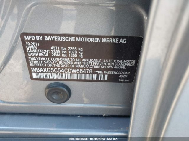 Photo 8 VIN: WBAXG5C54CDW66478 - BMW 528I 