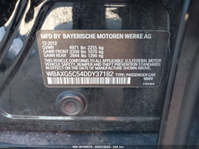 Photo 8 VIN: WBAXG5C54DDY37182 - BMW 528I 