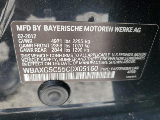 Photo 11 VIN: WBAXG5C55CDX05160 - BMW 5 SERIES 