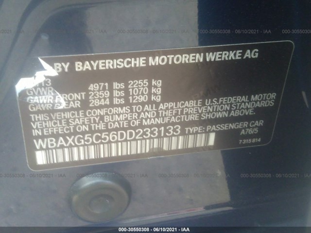 Photo 8 VIN: WBAXG5C56DD233133 - BMW 5 