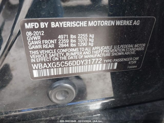 Photo 8 VIN: WBAXG5C56DDY31772 - BMW 528I 