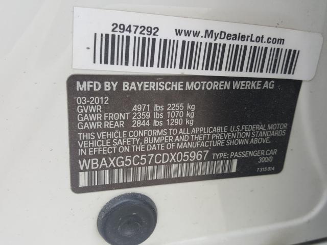 Photo 9 VIN: WBAXG5C57CDX05967 - BMW 528 I 