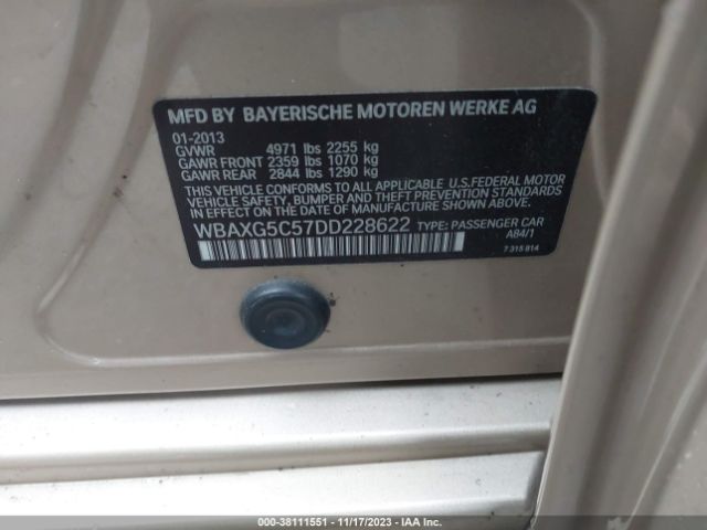 Photo 8 VIN: WBAXG5C57DD228622 - BMW 528I 