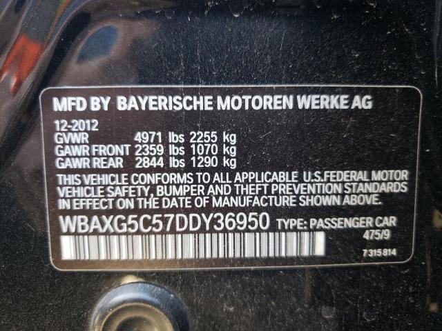 Photo 11 VIN: WBAXG5C57DDY36950 - BMW 5 SERIES 