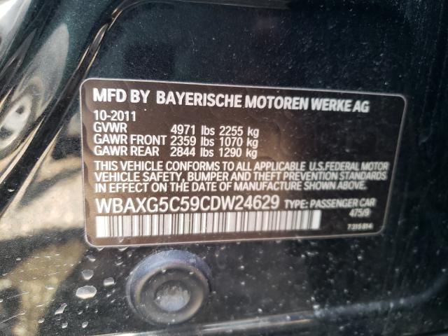 Photo 9 VIN: WBAXG5C59CDW24629 - BMW 5 SERIES 