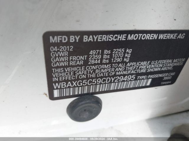 Photo 8 VIN: WBAXG5C59CDY29495 - BMW 528I 