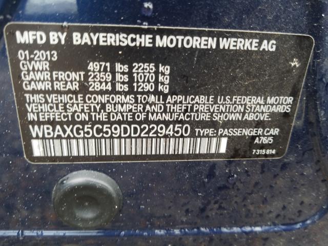 Photo 9 VIN: WBAXG5C59DD229450 - BMW 528 I 