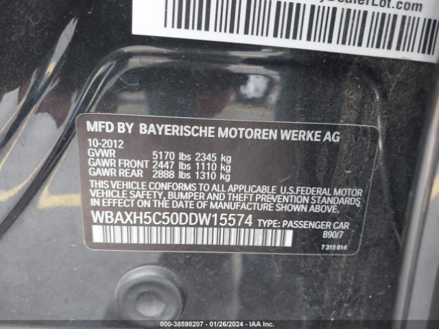 Photo 8 VIN: WBAXH5C50DDW15574 - BMW 528I 