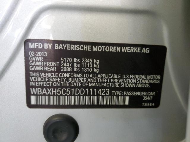 Photo 11 VIN: WBAXH5C51DD111423 - BMW 528 XI 