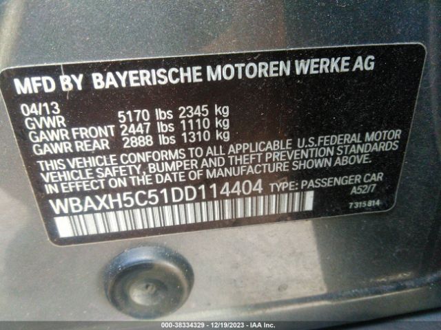 Photo 8 VIN: WBAXH5C51DD114404 - BMW 528I 