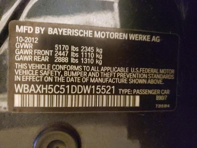 Photo 9 VIN: WBAXH5C51DDW15521 - BMW 528 XI 