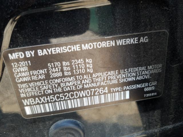 Photo 9 VIN: WBAXH5C52CDW07264 - BMW 528 XI 