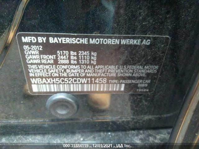 Photo 8 VIN: WBAXH5C52CDW11458 - BMW 5 