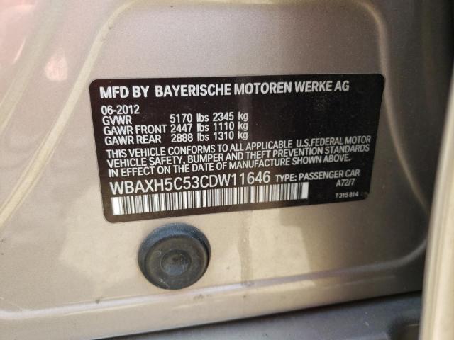 Photo 9 VIN: WBAXH5C53CDW11646 - BMW 528 XI 