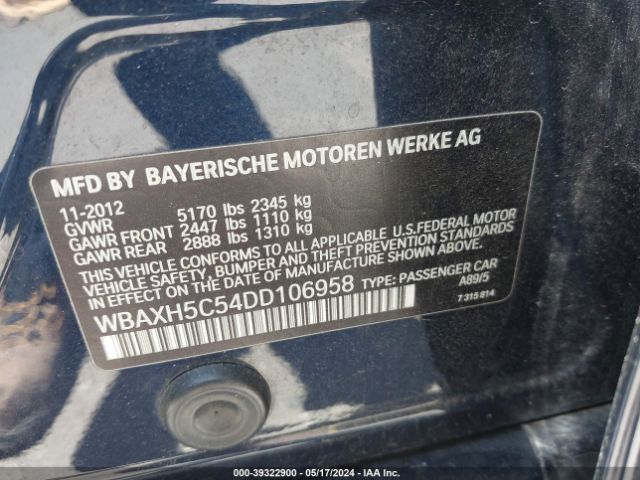 Photo 8 VIN: WBAXH5C54DD106958 - BMW 528 