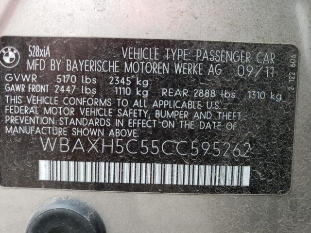 Photo 11 VIN: WBAXH5C55CC595262 - BMW 5 SERIES 