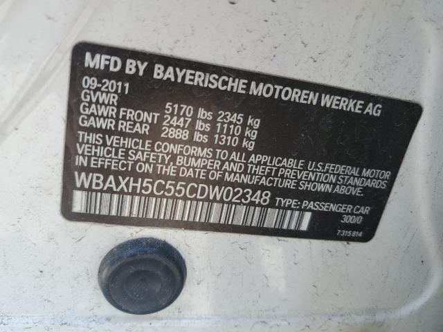 Photo 11 VIN: WBAXH5C55CDW02348 - BMW 5 SERIES 