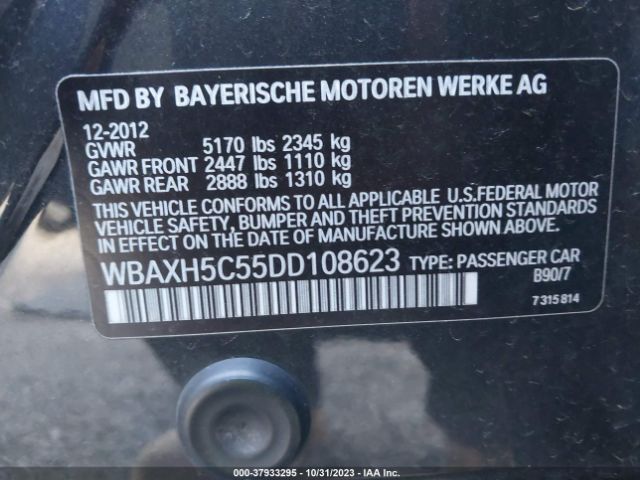 Photo 8 VIN: WBAXH5C55DD108623 - BMW 528I 