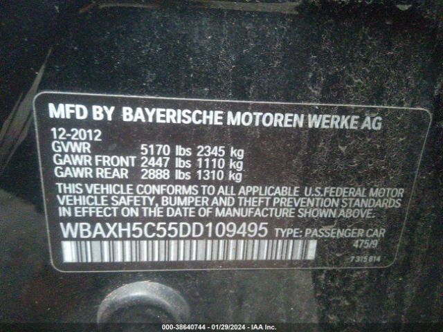 Photo 8 VIN: WBAXH5C55DD109495 - BMW 528I 