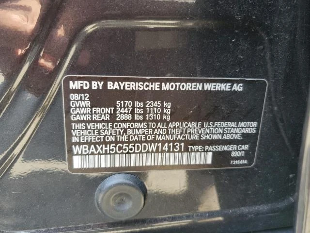 Photo 11 VIN: WBAXH5C55DDW14131 - BMW 528 XI 