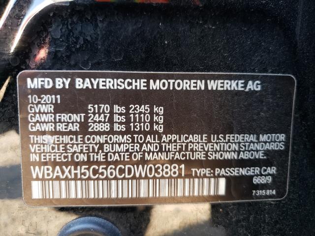 Photo 9 VIN: WBAXH5C56CDW03881 - BMW 528 XI 