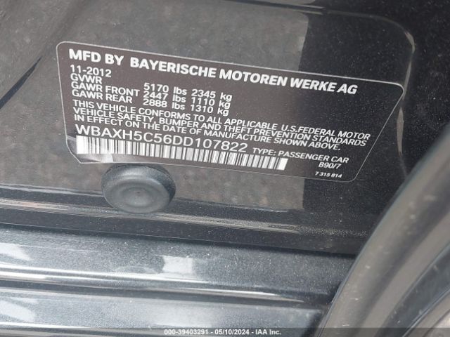 Photo 8 VIN: WBAXH5C56DD107822 - BMW 528I 