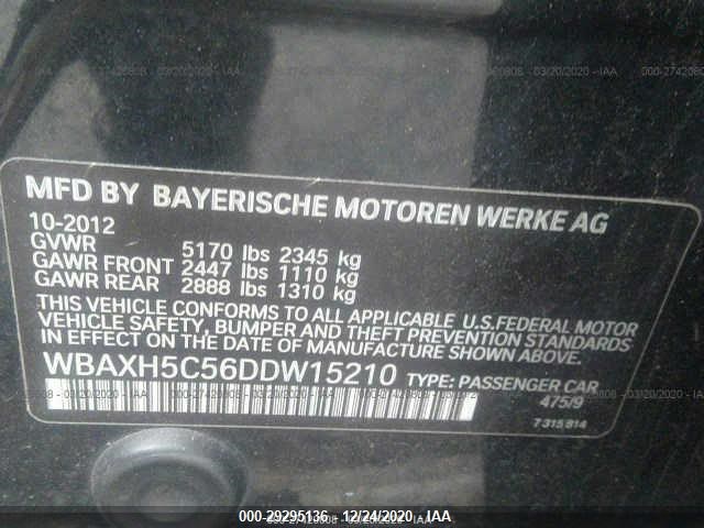 Photo 8 VIN: WBAXH5C56DDW15210 - BMW 5 