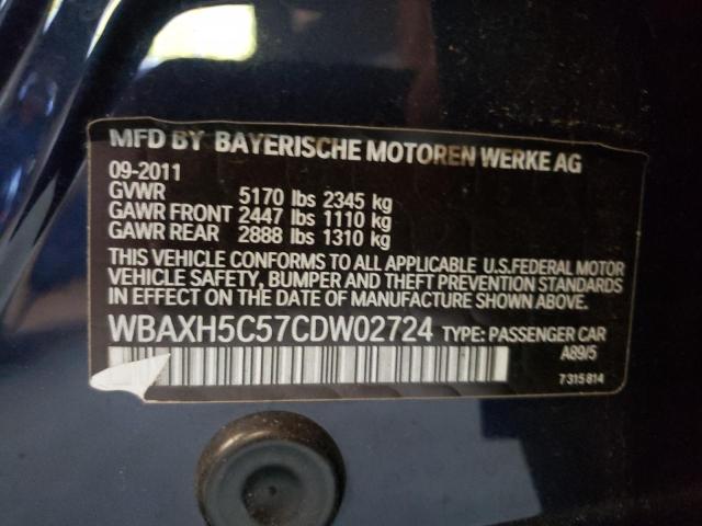 Photo 9 VIN: WBAXH5C57CDW02724 - BMW 528 XI 