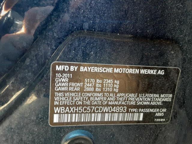 Photo 9 VIN: WBAXH5C57CDW04893 - BMW 528XI 