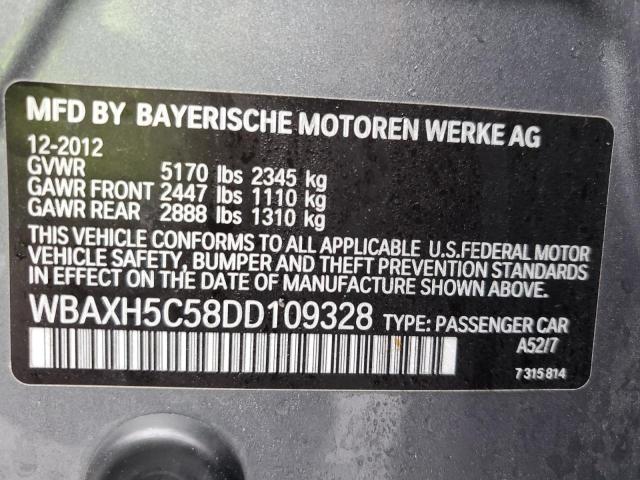 Photo 11 VIN: WBAXH5C58DD109328 - BMW 5 SERIES 