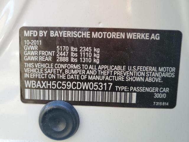 Photo 11 VIN: WBAXH5C59CDW05317 - BMW 5 SERIES 