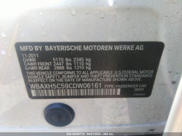 Photo 8 VIN: WBAXH5C59CDW06161 - BMW 528I 