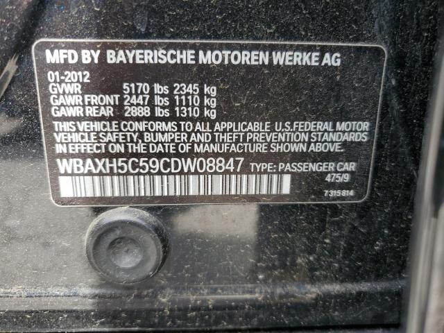 Photo 11 VIN: WBAXH5C59CDW08847 - BMW 5 SERIES 