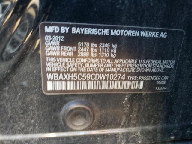 Photo 11 VIN: WBAXH5C59CDW10274 - BMW 5 SERIES 