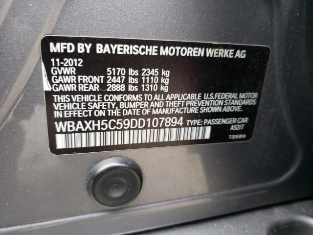 Photo 11 VIN: WBAXH5C59DD107894 - BMW 5 SERIES 