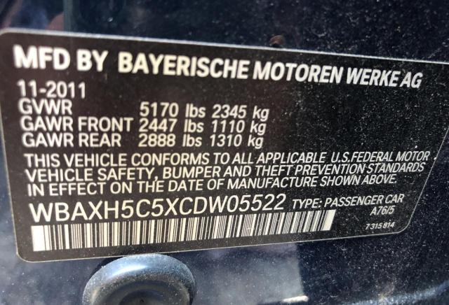 Photo 9 VIN: WBAXH5C5XCDW05522 - BMW 528 XI 