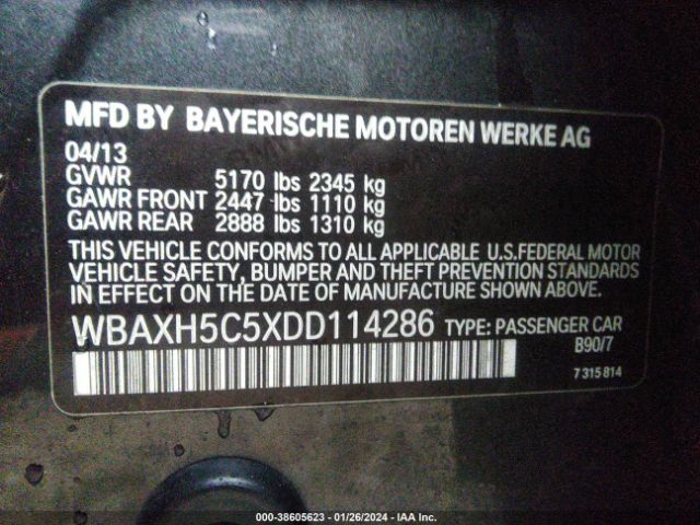 Photo 8 VIN: WBAXH5C5XDD114286 - BMW 528I 