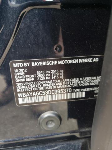 Photo 11 VIN: WBAYA6C53DC995370 - BMW 7 SERIES 