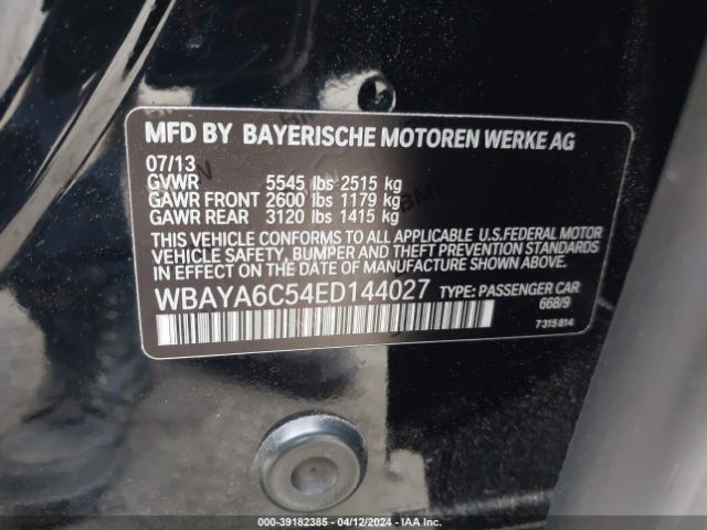 Photo 8 VIN: WBAYA6C54ED144027 - BMW 740I 