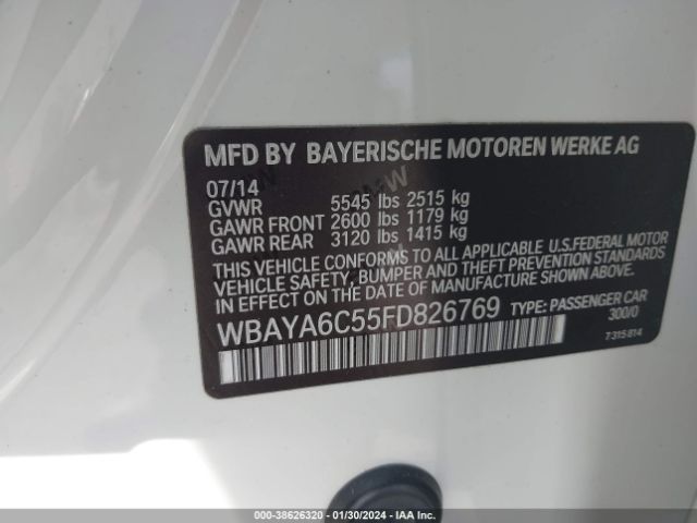 Photo 8 VIN: WBAYA6C55FD826769 - BMW 740I 