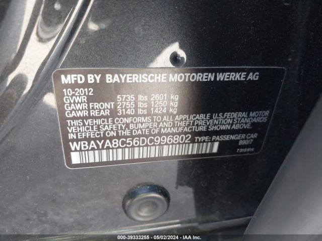 Photo 8 VIN: WBAYA8C56DC996802 - BMW 750I 